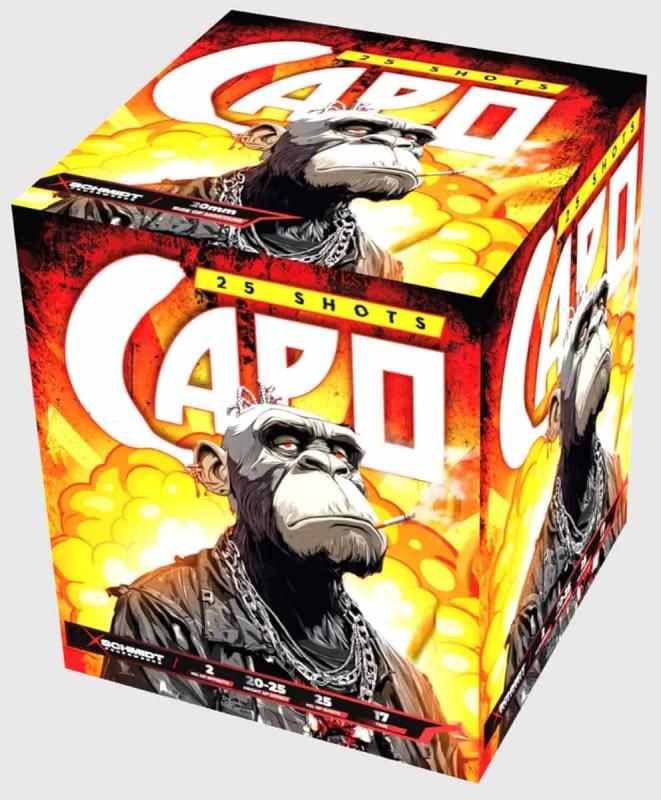 Capo ist eine 25 Schuss Batterie von SR Pyro