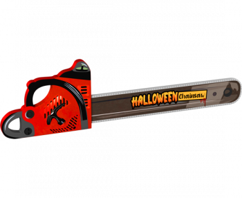 Halloween lässt grüßen! Chainsaw von Lesli ist eine Kettensäge die Feuer in blau und in rot spuckt, pass auf! Kategorie F1 für Kinder ab 12 Jahren.
