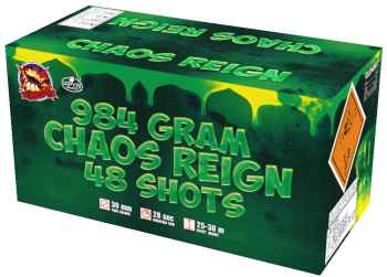 Chaos Reign ist ein 48 Schuss Verbund von SRPyro