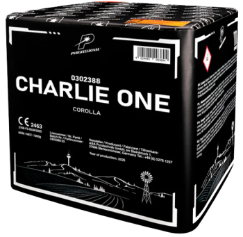 Charlie One ist eine 25 Schuss Batterie in 45mm von Startrade