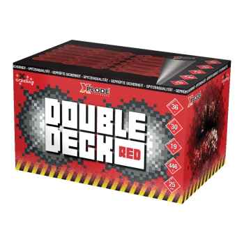Double Deck Red ist eine 36 Schuss Fächerbatterie von Xplode feuerwerk