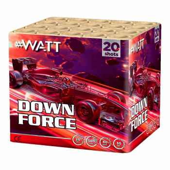 Downforce ist eine 20 Schuss Batterie aus der #watt Serie von Vuurwerktotaal
