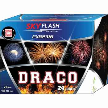 Draco ist eine 24 Schuss Batterie von Piromax