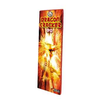 Dragon Cracker 90 ist eine 90 Schuss Knallkette von Lesli feuerwerk