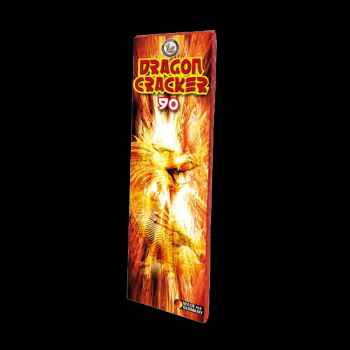 Dragon Cracker 90 ist eine 90 Schuss Knallkette von Lesli feuerwerk