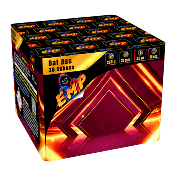 Dat Ass ist eine 36 Schuss Batterie von EMP Feuerwerk