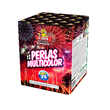 Perlas Multi Color ist eine 25 Schuss Batterie von El Gato