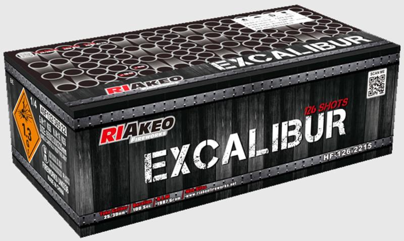 Excalibur ist ein 126 Schuss Verbund von Riakeo