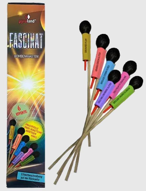 Fascinat ist ein 6 teiliges Raketensortiment von Pyroland