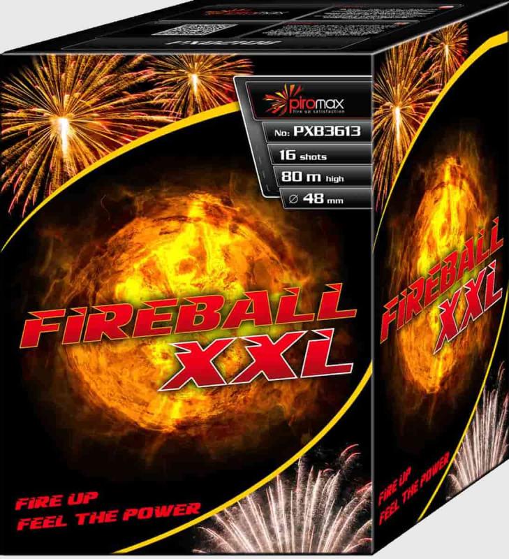 Fireball XXL 16 Schuss Batterie mit einem Kaliber von 50mm von Piromax feuerwerk