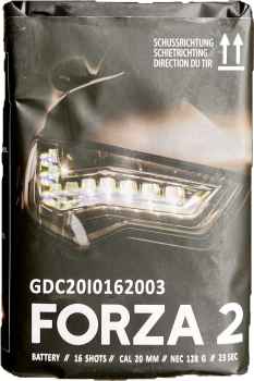 Forza 2 ist eine 16 Schuss Batterie von Pyrocentury