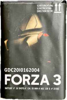 Forza 3 ist eine 16 Schuss Batterie von Pyrocentury