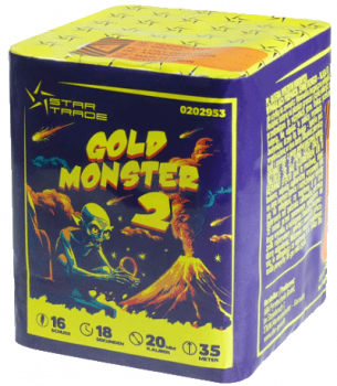 Gold Monster 2 ist eine 16 Schuss Batterie von Startrade