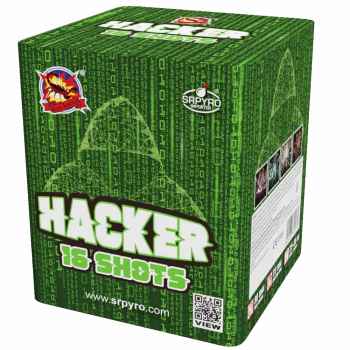 Hacker ist eine 16 Schuss Batterie von SRPYRO
