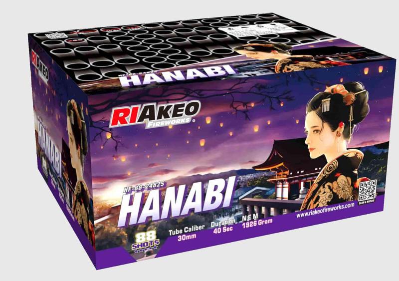 Hanabi ist ein 88 Schuss Verbund von Riakeo
