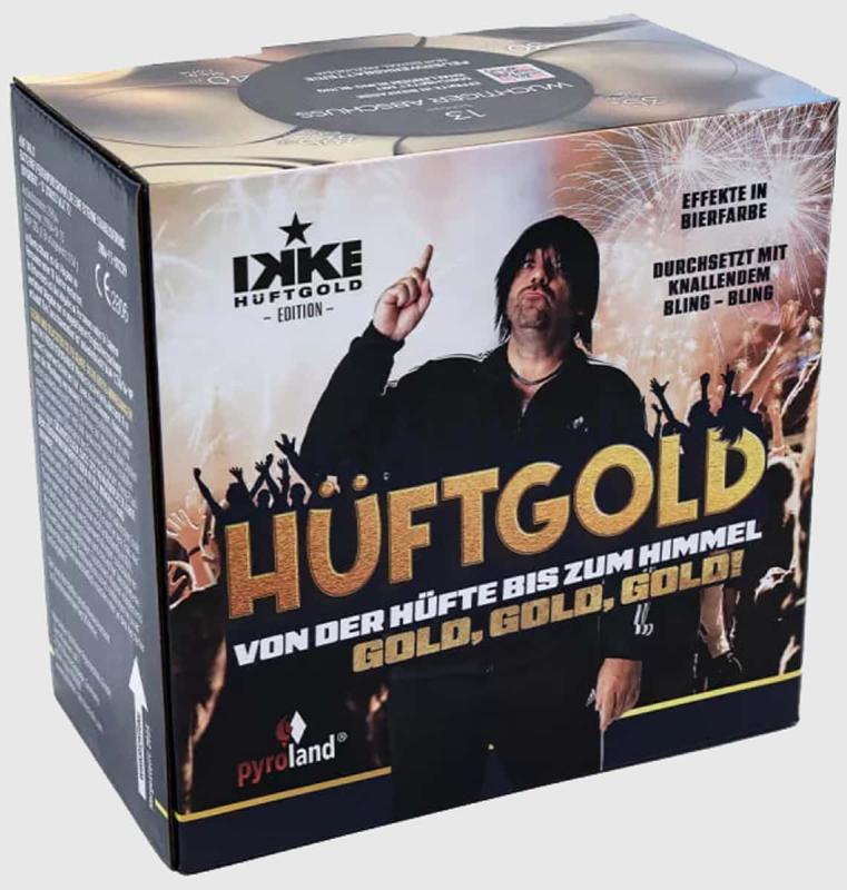 Hüftgold ist eine 13 Schuss Batterie von Pyroland
