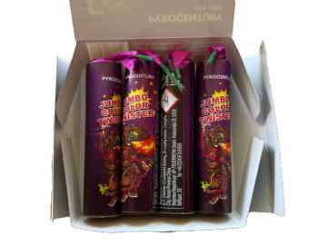 Jumbo Color Twister sind Bodenwirbel von Pyrocentury