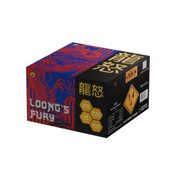 Loong´s Fury ist ein 100 Schuss Verbund von Genie Fireworks