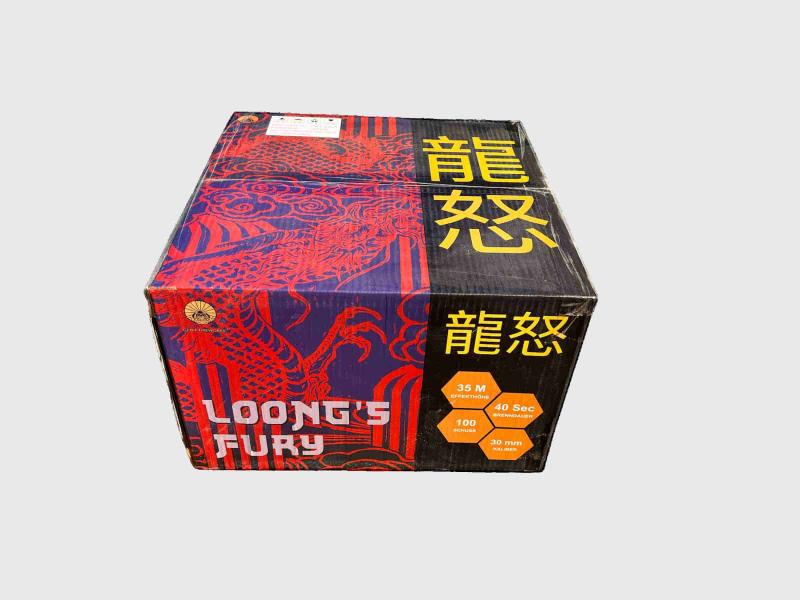 Loong´s Fury ist ein 100 Schuss Verbund von Genie Fireworks