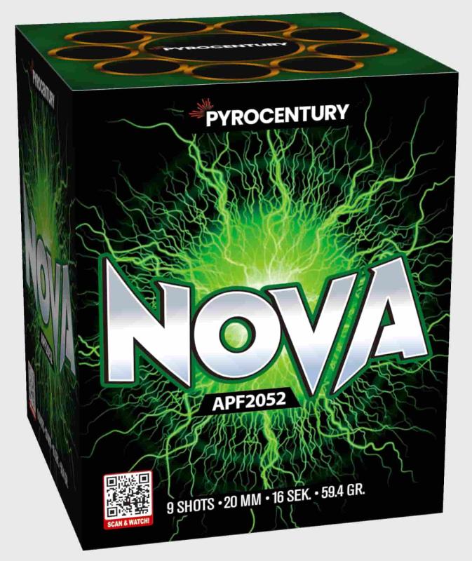 Nova ist eine 9 Schuss Batterie von Pyrocentury