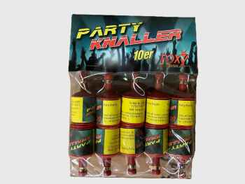 Party Knaller sind Luftschlangen mit Knall-Effekt im 10er Beutel von Pyroart feuerwerk