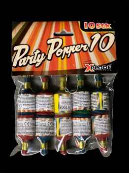 Party Popper sind Luftschlangen mit Knall-Effekt im 10er Beutel von Xplode in der Kategorie F1 für Kinder ab 12 Jahren