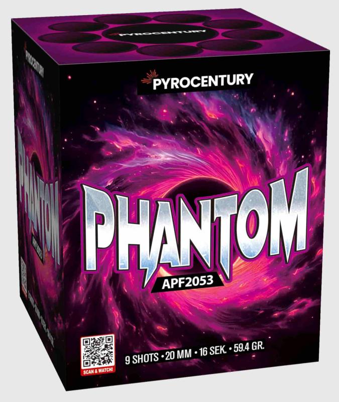 Phantom ist eine 9 Schuss Batterie von Pyrocentury