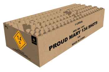 Proud Mary ist ein 138 Schuss Verbund von Magnum Feuerwerk