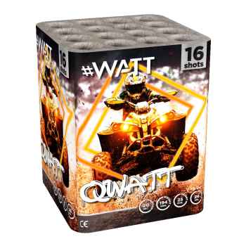 Qwatt ist eine 16 Schuss Batterie aus der #Watt Serie von Vuurwerktotaal.