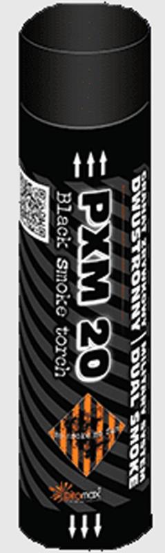Rauchgranate Schwarz mit Reißzünder PXM20 von Piromax feuerwerk