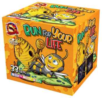 Run For Your Life ist eine 33 Schuss Batterie von SRPYRO