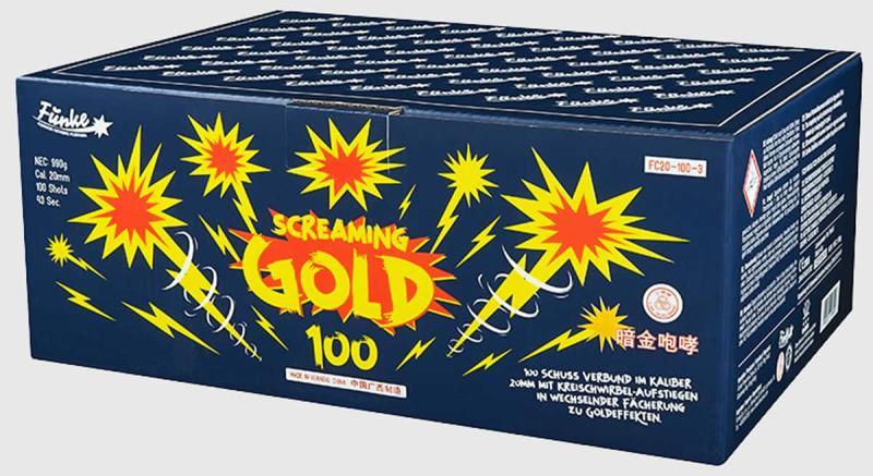 Screaming Gold ist ein 100 Schuss Verbund von Funke