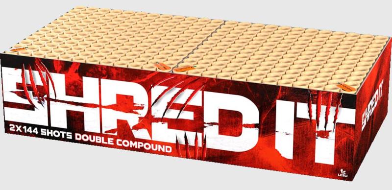 Shred It Showbox ist ein 288 Schuss Verbund von Lesli