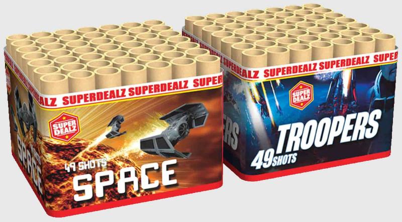 Space Troopers ist eine 98 Schuss Batterie von Wolff