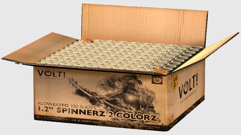 Spinnerz 2 Colorz 100 Schuss Verbund von volt feuerwerk