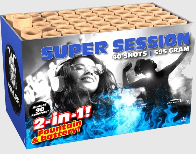Super Session ist eine 40 Schuss Batterie von Lesli