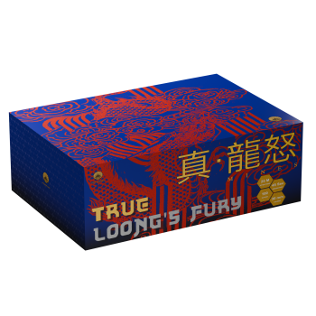 True Loong´s Fury ist ein 100 Schuss Verbund von Genie Fireworks