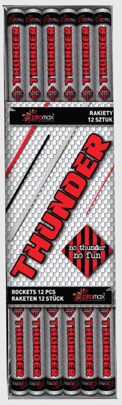 Thunder ist ein Raketensortiment von Piromax feuerwerk
