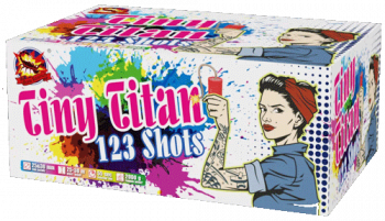 Tiny Titan ist ein 123 Schuss Verbund von SRPYRO
