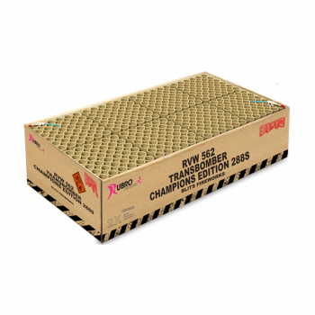 Transbomber Champions Edition ist ein 288 Schuss Verbund von Rubro feuerwerk