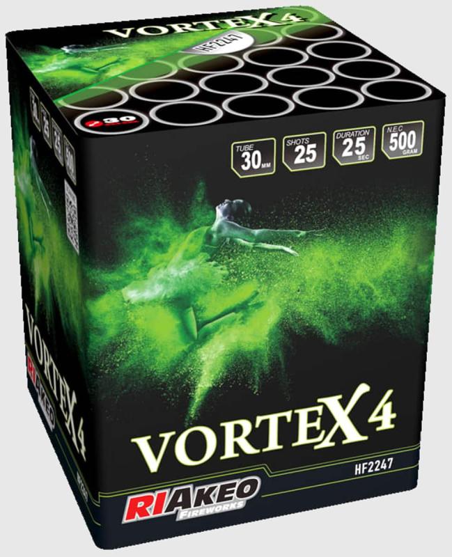 Vortex 4 ist eine 25 Schuss Batterie von Riakeo