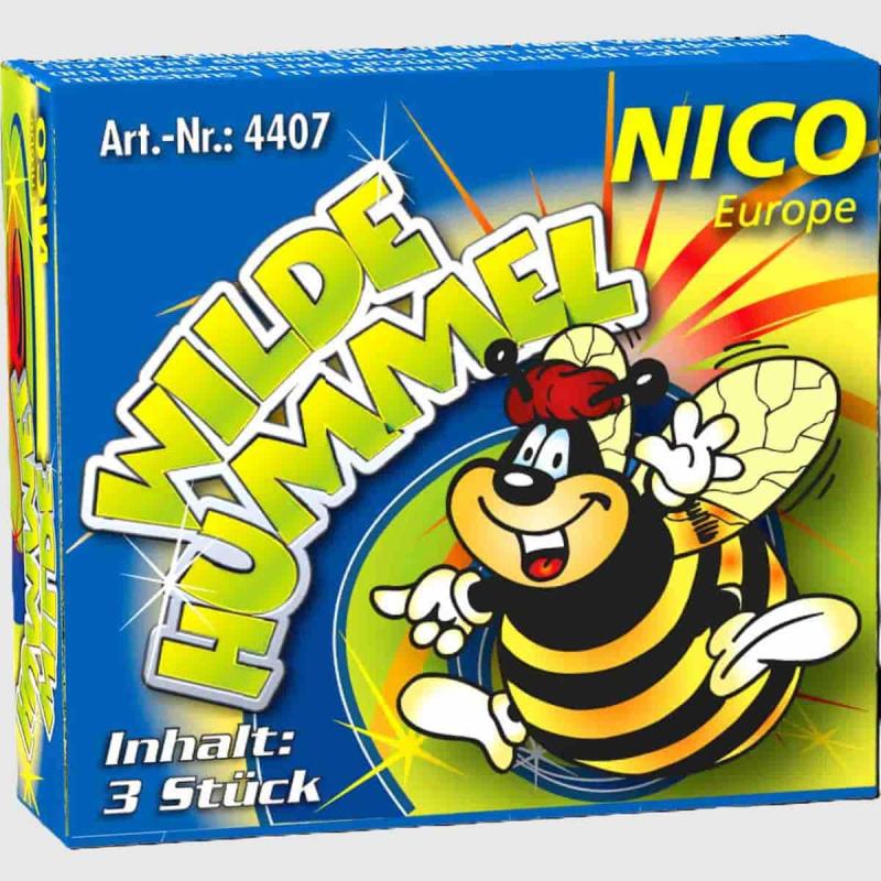 Wilde Hummel sind 3 summende Bodenkreisel mit mehrfachem Farbwechsel von Nico feuerwerk