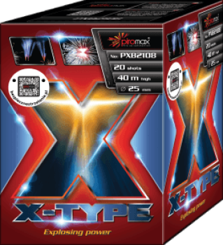 X-Type ist eine 20 Schuss Batterie von Piromax