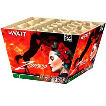 Zorro 26 Schuss Fächerbatterie von #Watt feuerwerk