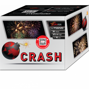 Crash 36 Schuss Batterie von Piromax feuerwerk
